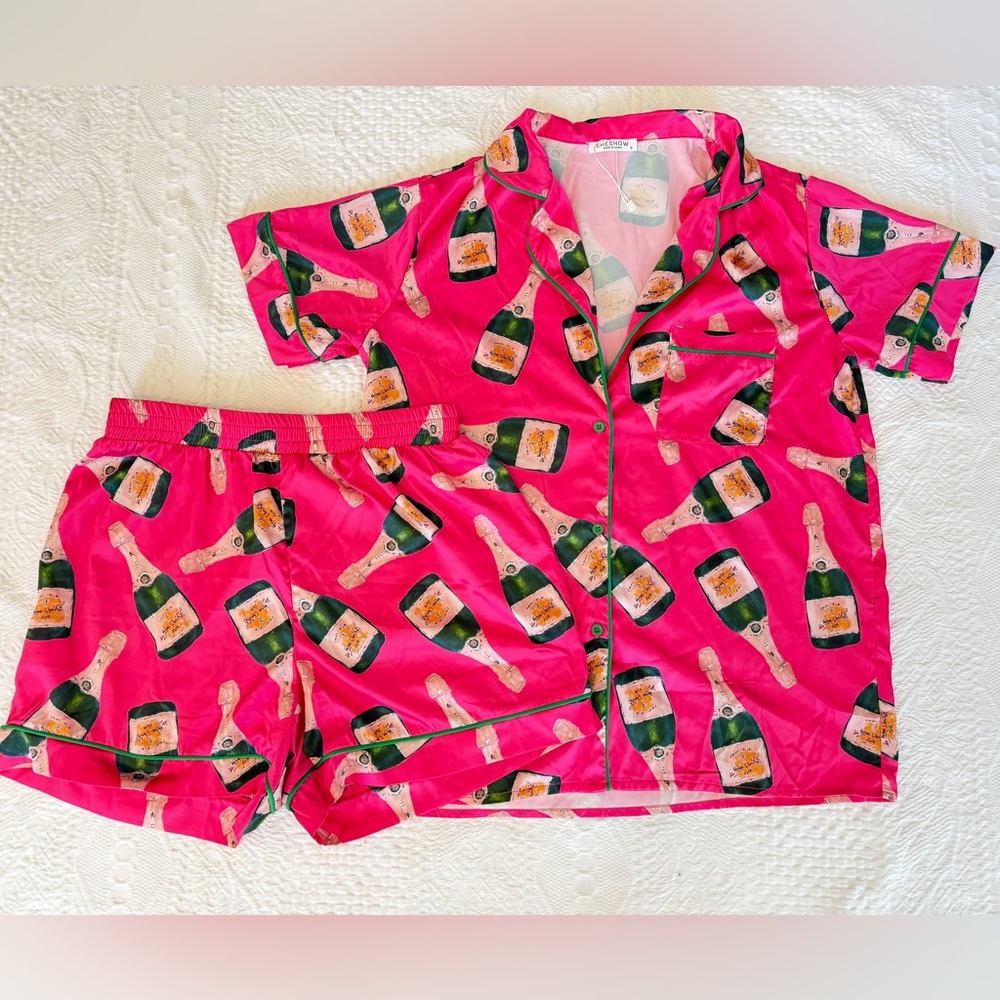 SHESHOW Champagne Pink Pajama Set NEW Women’s Size Small S